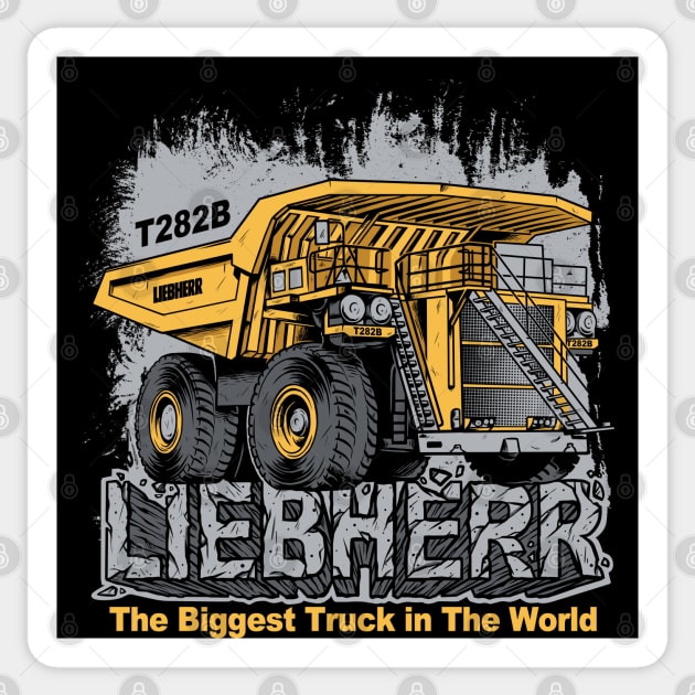 The Biggest Truck In The World Sticker by damnoverload